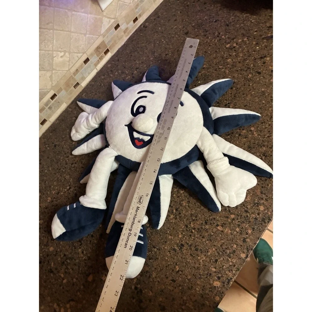 MSC Cruise Ship Smiling Sun Mascot‎ Plush Pillow Doll Blue White - Large 23